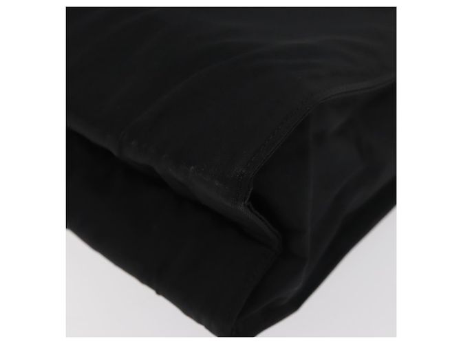 Borsa da lavoro PRADA in nylon nero argento Auth ti3827 - vista 16