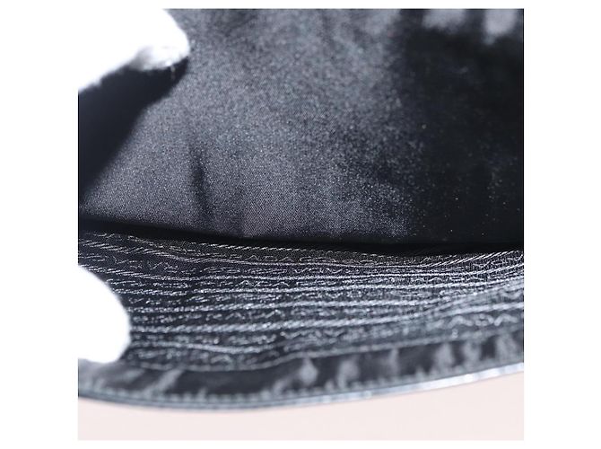 Borsa da lavoro PRADA in nylon nero argento Auth ti3827 - vista 24
