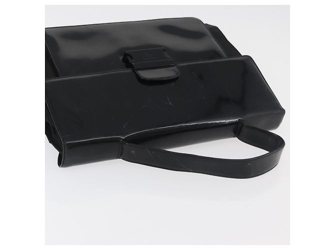 Borsa da lavoro PRADA in nylon nero argento Auth ti3827 - vista 6