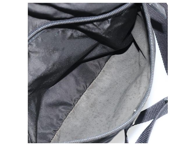 PRADA Schultertasche aus schwarzem Nylon mit Silber authentisch ka4043 - Ansicht 11