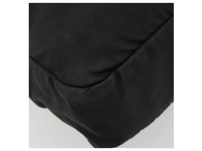 PRADA Schultertasche aus schwarzem Nylon mit Silber authentisch ka4043 - Ansicht 15