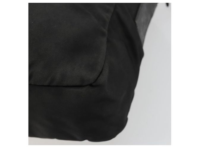 PRADA Schultertasche aus schwarzem Nylon mit Silber authentisch ka4043 - Ansicht 16