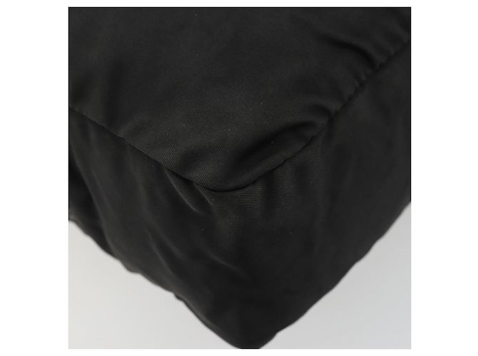 PRADA Schultertasche aus schwarzem Nylon mit Silber authentisch ka4043 - Ansicht 17