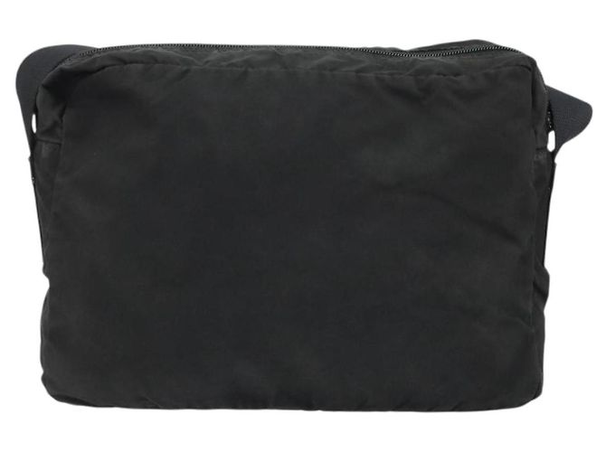 PRADA Schultertasche aus schwarzem Nylon mit Silber authentisch ka4043 - Ansicht 2