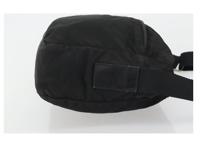 PRADA Schultertasche aus schwarzem Nylon mit Silber authentisch ka4043 - Ansicht 3