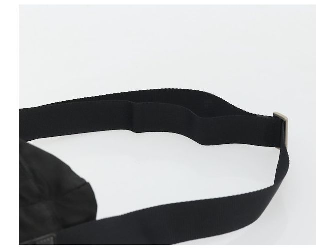 PRADA Schultertasche aus schwarzem Nylon mit Silber authentisch ka4043 - Ansicht 8