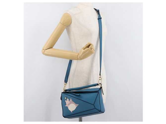 LOEWE - Ghibli La Città Incantata Puzzle Piccolo Flybird & Topo Boh Blu Auth 167233SM D'oro Blu chiaro - vista 28