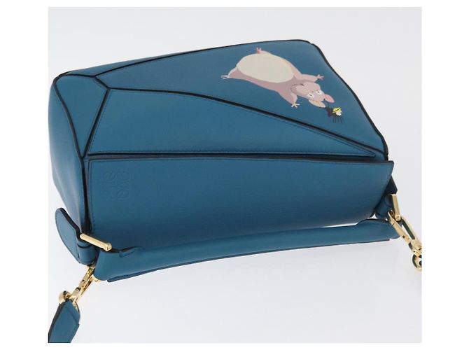 LOEWE - Ghibli La Città Incantata Puzzle Piccolo Flybird & Topo Boh Blu Auth 167233SM D'oro Blu chiaro - vista 6