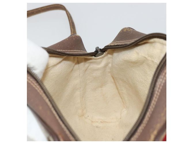 Borsa Gucci GG Supreme Web Sherry Line PVC Beige Oro 56 02 087 Auth BA12158 D'oro - vista 19
