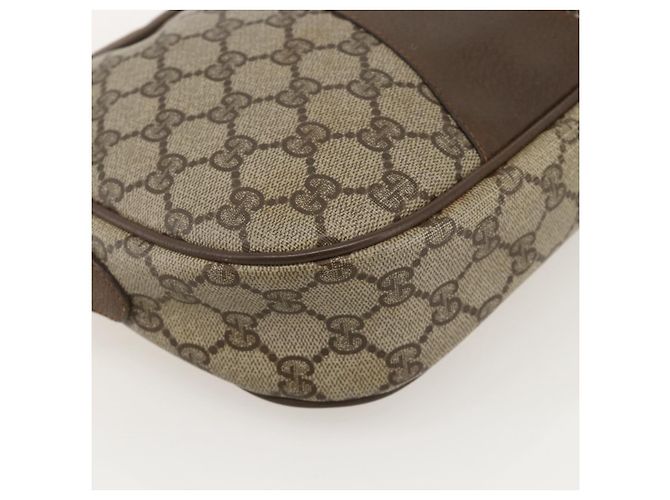 GUCCI GG Supreme Web Sherry Line Clutch Bag PVC Beige Oro 89 01 034 Auth 175777 - vista 15