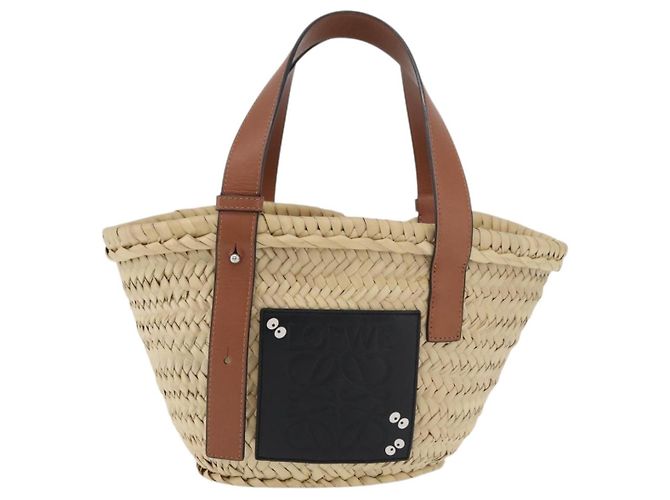 LOEWE - Cesto Ghibli Il Mio Vicino Totoro Soot Sprites Borsa Raffia Auth 158614M Beige - vista 13