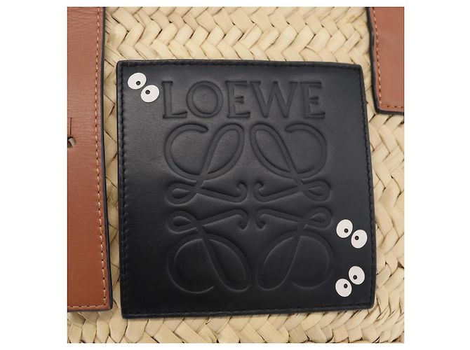 LOEWE - Cesto Ghibli Il Mio Vicino Totoro Soot Sprites Borsa Raffia Auth 158614M Beige - vista 17