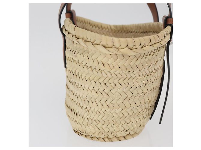 LOEWE - Cesto Ghibli Il Mio Vicino Totoro Soot Sprites Borsa Raffia Auth 158614M Beige - vista 4
