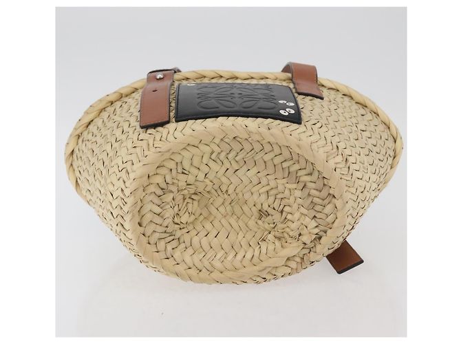 LOEWE - Cesto Ghibli Il Mio Vicino Totoro Soot Sprites Borsa Raffia Auth 158614M Beige - vista 5