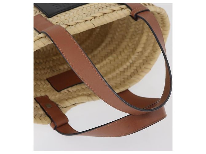 LOEWE - Cesto Ghibli Il Mio Vicino Totoro Soot Sprites Borsa Raffia Auth 158614M Beige - vista 7