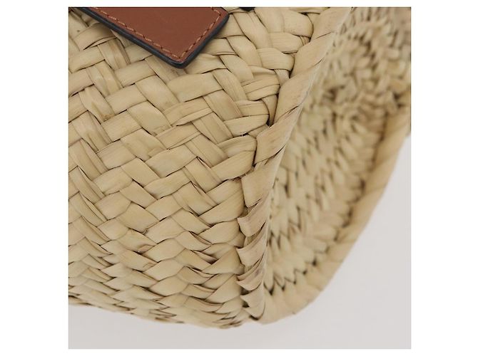 LOEWE - Cesto Ghibli Il Mio Vicino Totoro Soot Sprites Borsa Raffia Auth 158614M Beige - vista 9
