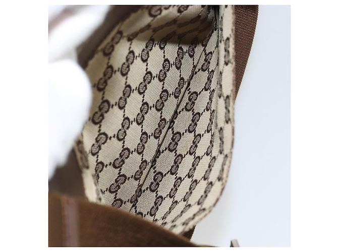 Borsa a Spalla GG Canvas Gucci Beige Argento 27639 Auth 175360 - vista 11
