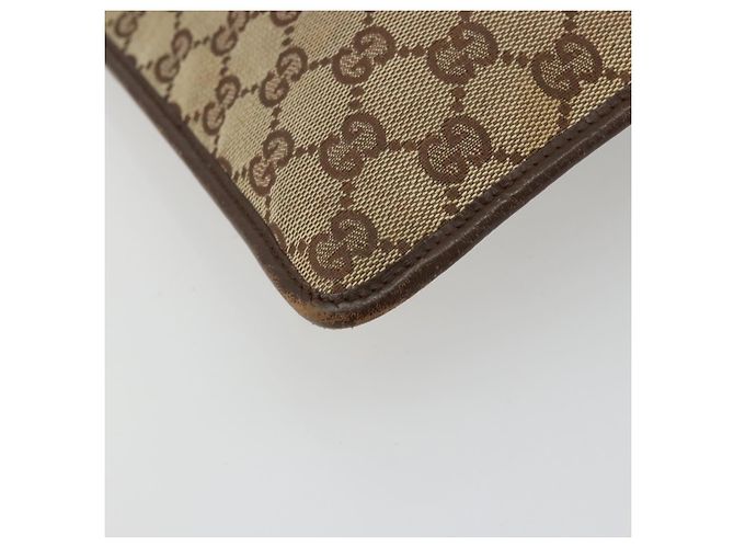 Borsa a Spalla GG Canvas Gucci Beige Argento 27639 Auth 175360 - vista 15