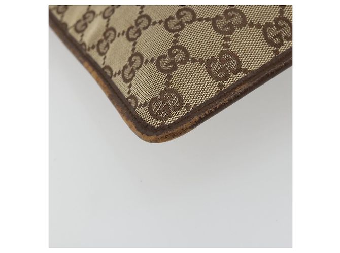 Borsa a Spalla GG Canvas Gucci Beige Argento 27639 Auth 175360 - vista 9