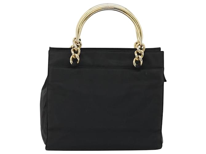 PRADA Borsa a mano in nylon nero e oro Auth yk20281 D'oro - vista 2