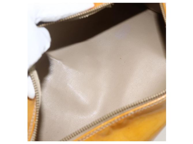 LOUIS VUITTON Borsa a Mano Monogram Vernis Bedford Beige M91006 LV Auth 175968 - vista 11