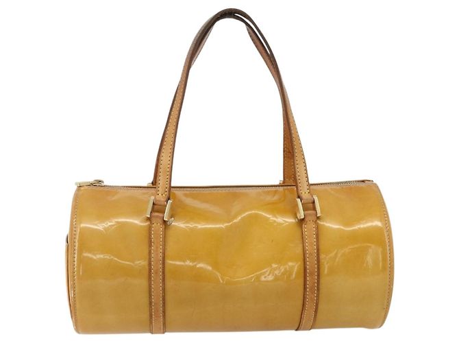 LOUIS VUITTON Borsa a Mano Monogram Vernis Bedford Beige M91006 LV Auth 175968 - vista 13