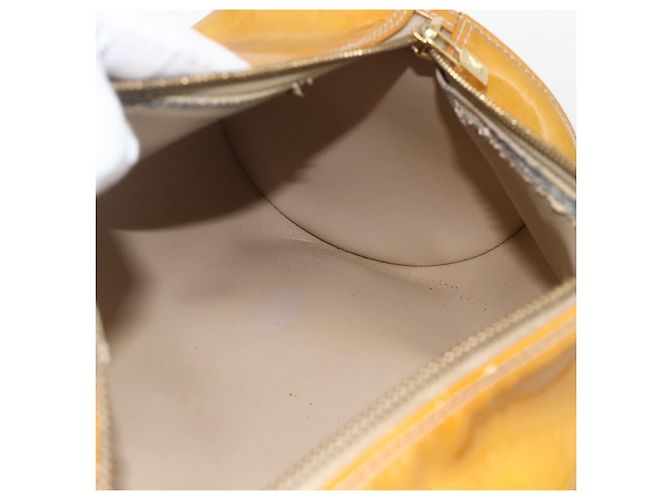 LOUIS VUITTON Borsa a Mano Monogram Vernis Bedford Beige M91006 LV Auth 175968 - vista 18