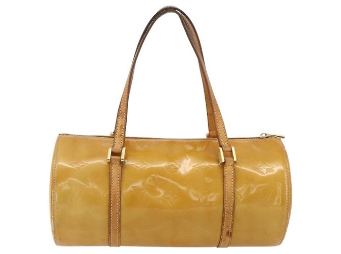LOUIS VUITTON Borsa a Mano Monogram Vernis Bedford Beige M91006 LV Auth 175968 - vista 2