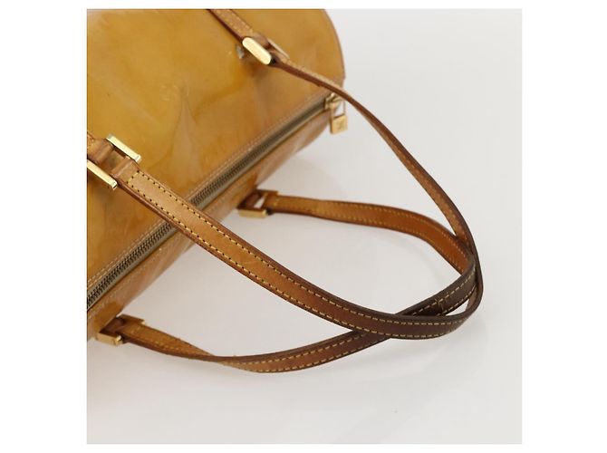 LOUIS VUITTON Borsa a Mano Monogram Vernis Bedford Beige M91006 LV Auth 175968 - vista 7