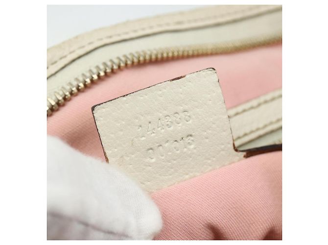 Borsa a Spalla Gucci GG Canvas Sherry Line Rosa Oro 144388 Auth ti3863 D'oro - vista 12