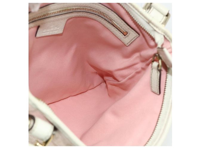 Borsa a Spalla Gucci GG Canvas Sherry Line Rosa Oro 144388 Auth ti3863 D'oro - vista 19