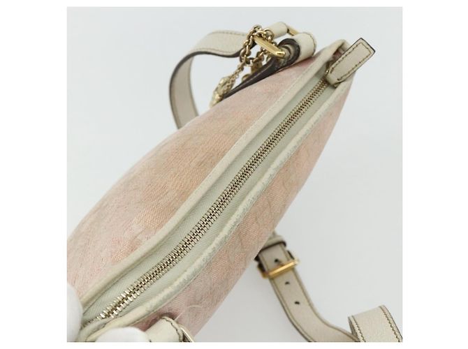 Borsa a Spalla Gucci GG Canvas Sherry Line Rosa Oro 144388 Auth ti3863 D'oro - vista 6