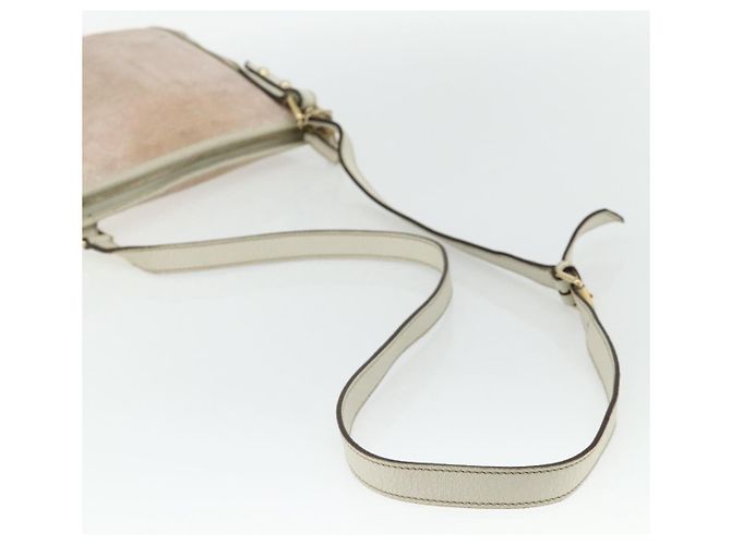 Borsa a Spalla Gucci GG Canvas Sherry Line Rosa Oro 144388 Auth ti3863 D'oro - vista 7