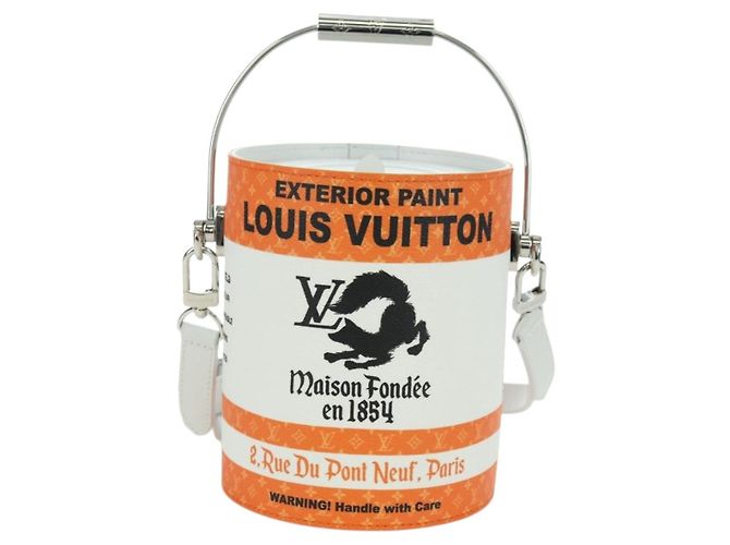 LOUIS VUITTON Borsa a Spalla Dipinta LV PVC Arancione M81590 Auth YKZ991SM - vista 13