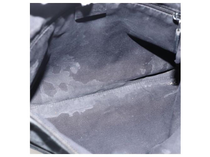 Borsa a Spalla GG Canvas Gucci Nera Argento 145357 Auth 175338 Nero - vista 11