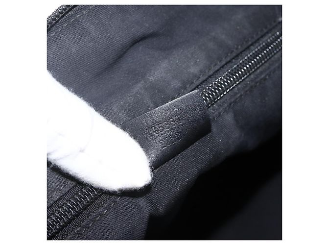 Borsa a Spalla GG Canvas Gucci Nera Argento 145357 Auth 175338 Nero - vista 12