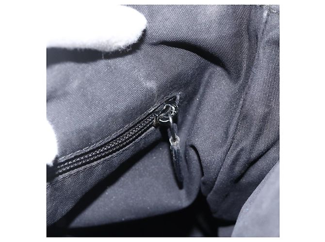 Borsa a Spalla GG Canvas Gucci Nera Argento 145357 Auth 175338 Nero - vista 21