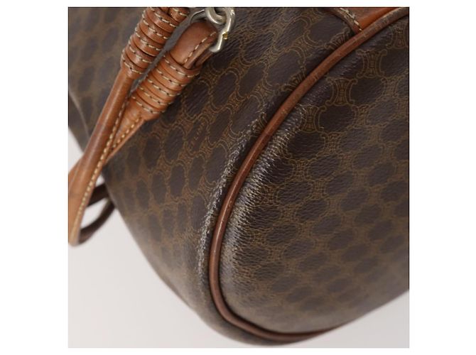 Céline Zaino in tela Macadam CELINE in pelle PVC marrone e oro Auth 174718 D'oro - vista 10