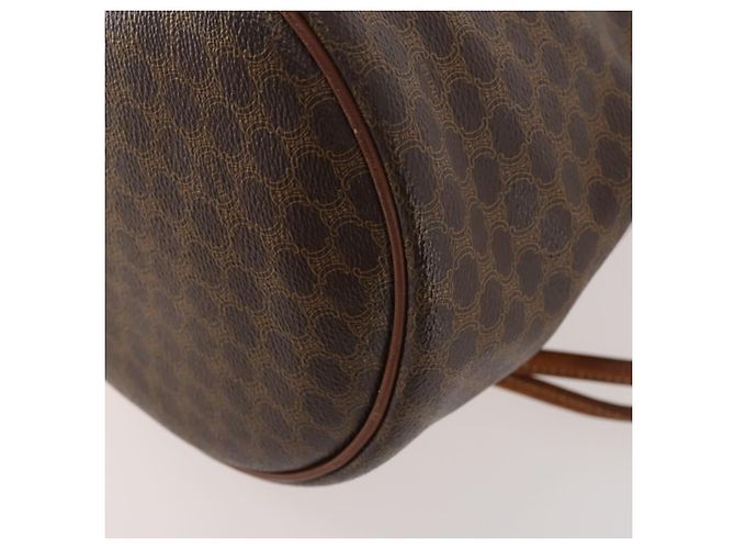 Céline Zaino in tela Macadam CELINE in pelle PVC marrone e oro Auth 174718 D'oro - vista 14