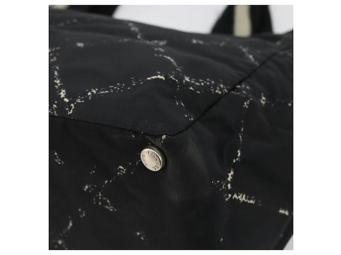 CHANEL Nuova Borsa da Viaggio in Nylon Nera CC Auth 175651A Nero - vista 15