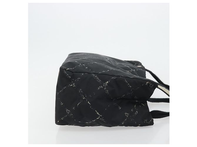 CHANEL Nuova Borsa da Viaggio in Nylon Nera CC Auth 175651A Nero - vista 3