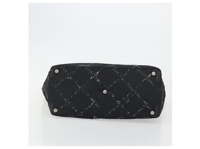 CHANEL Nuova Borsa da Viaggio in Nylon Nera CC Auth 175651A Nero - vista 5