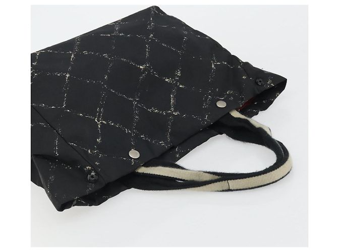CHANEL Nuova Borsa da Viaggio in Nylon Nera CC Auth 175651A Nero - vista 6