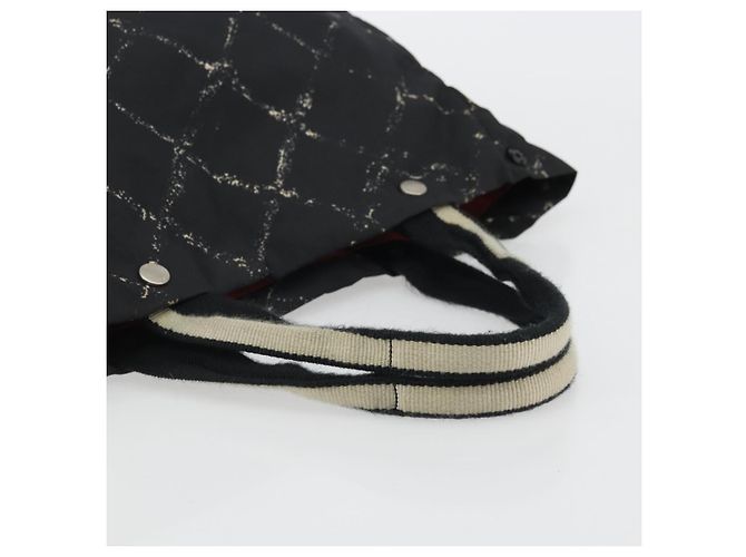 CHANEL Nuova Borsa da Viaggio in Nylon Nera CC Auth 175651A Nero - vista 7