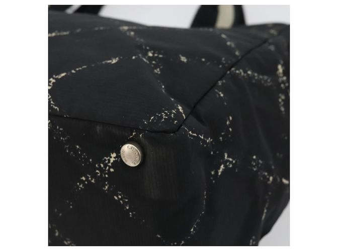 CHANEL Nuova Borsa da Viaggio in Nylon Nera CC Auth 175651A Nero - vista 9