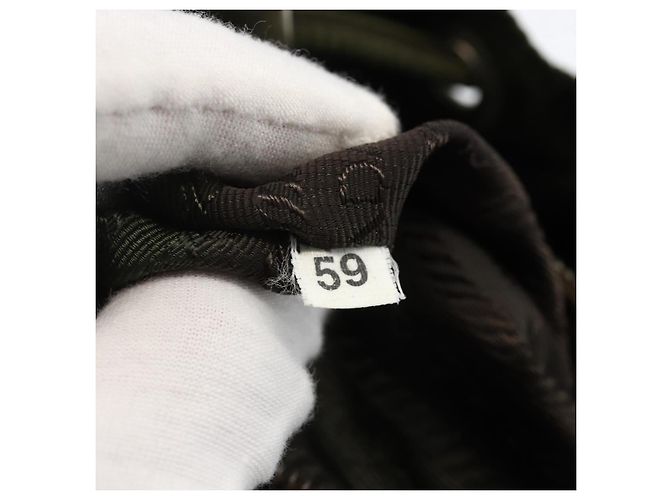 PRADA Rucksack aus Nylon grün silber authentisch bs34371 - Ansicht 12