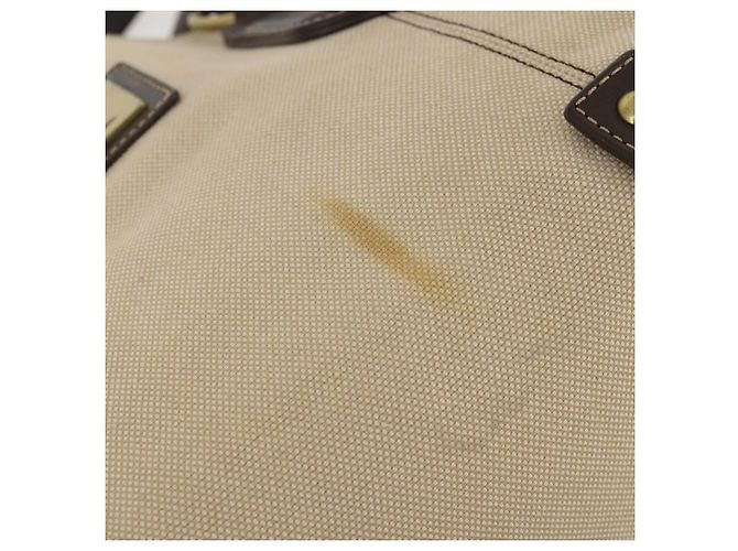 Borsa a mano Burberrys in tela e pelle 2 pezzi marrone beige Auth BA11996 - vista 16