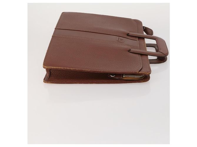 Borsa a mano Burberrys in tela e pelle 2 pezzi marrone beige Auth BA11996 - vista 4