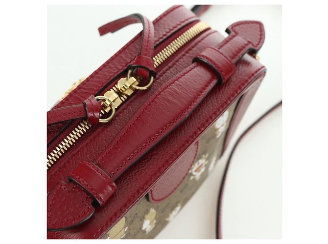 Borsa di collaborazione GUCCI Micro GG Supreme Doraemon in PVC beige 655596 Auth YKZ1361M D'oro - vista 10
