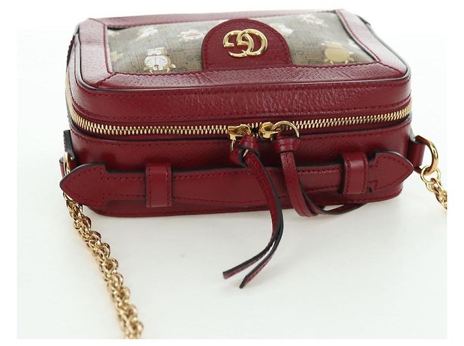 Borsa di collaborazione GUCCI Micro GG Supreme Doraemon in PVC beige 655596 Auth YKZ1361M D'oro - vista 6
